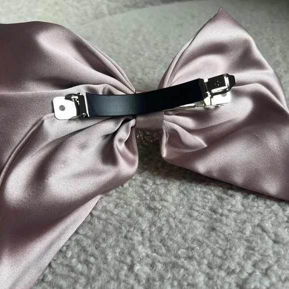 Cubic Zirconia Hair Bow Clip - Picture 2 of 8